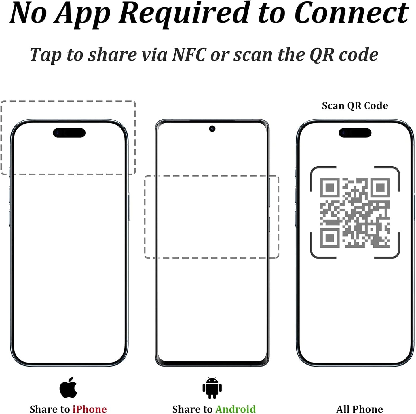 NFC Metal Keychain – Digital Business Card – No Monthly Fee