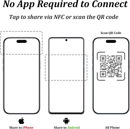 NFC Metal Keychain – Digital Business Card – No Monthly Fee