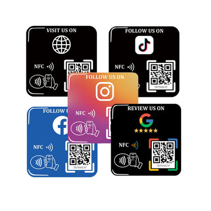 NFC Sticker Sign – Rewritable Link – No Monthly Fee – Waterproof Epoxy