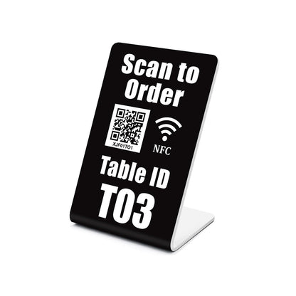 Smart QR& NFC Table Tents – Contactless Ordering – Works with Toast & Square