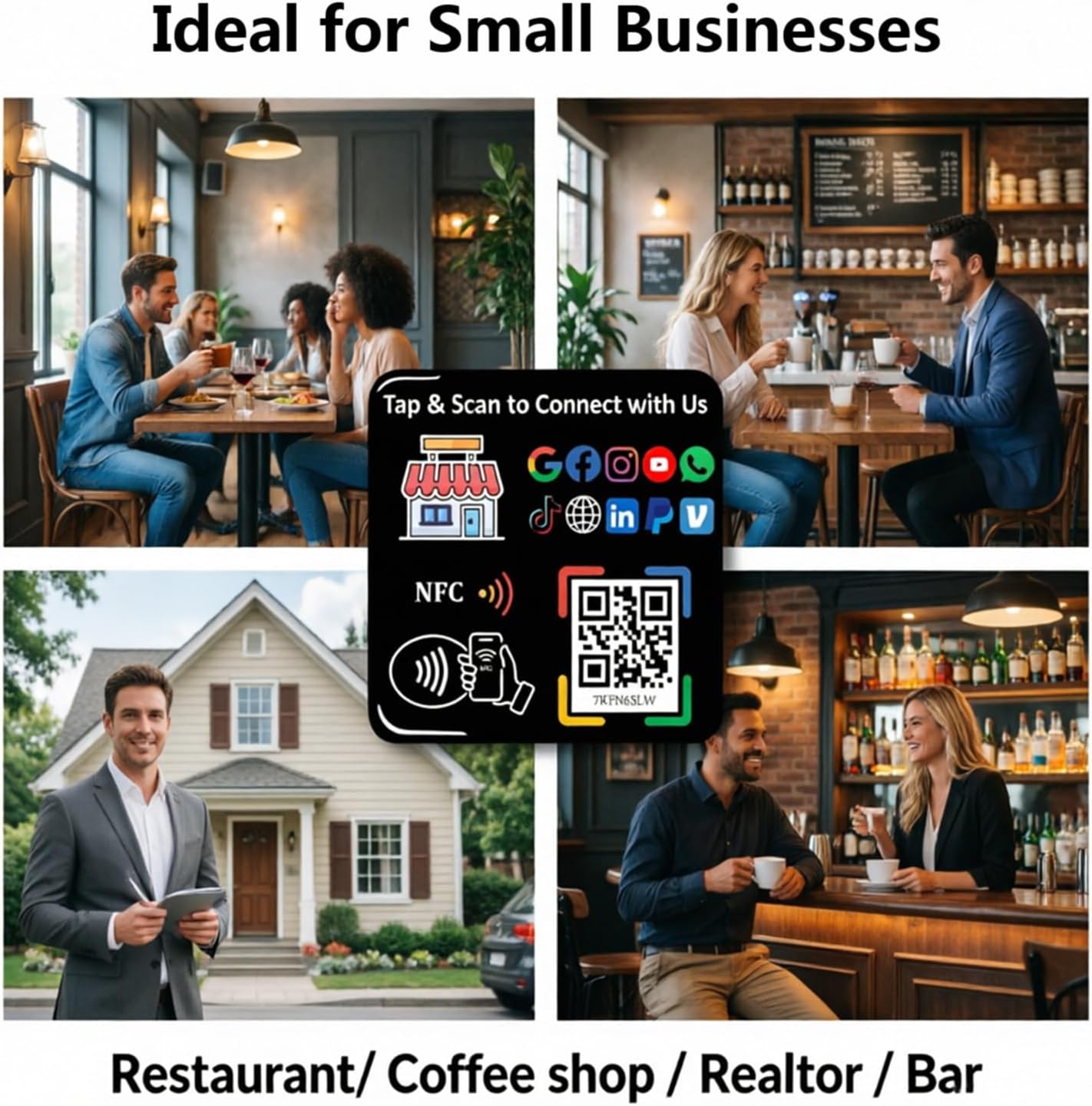 Smart NFC Sticker – Digital Business Card – No Monthly Fee – Editable Profile