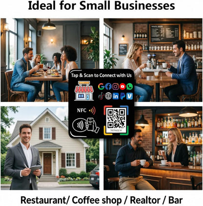 Smart NFC Sticker – Digital Business Card – No Monthly Fee – Editable Profile