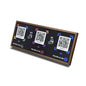 3-in-1 Walnut NFC Sign – Google/Instagram/Facebook – No Monthly Fee