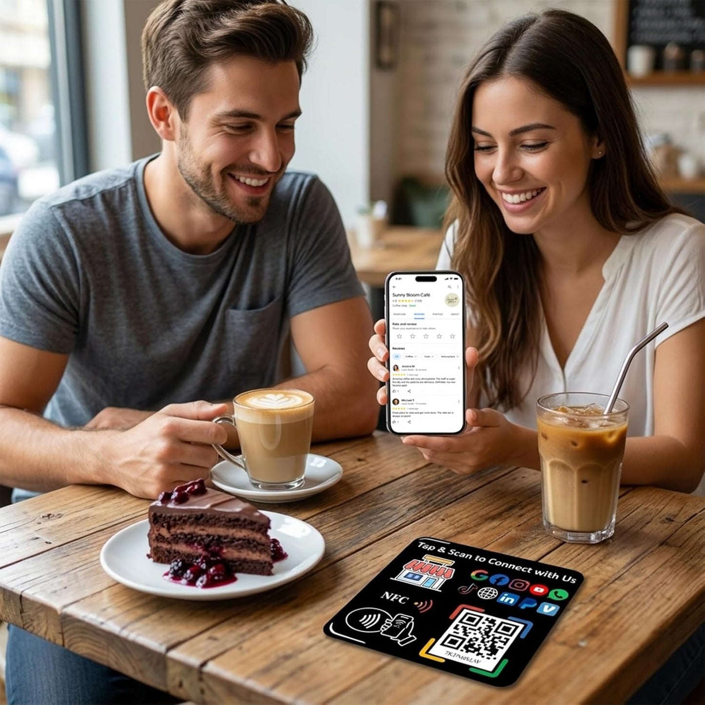 Smart NFC Sticker – Digital Business Card – No Monthly Fee – Editable Profile