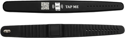 NFC Digital Business Card Wristband – Tap to Share – No App Required – Lifetime Analytics