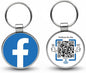 NFC Keychain for Reviews & Social Media – Metal Epoxy – No App, No Monthly Fee