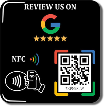 NFC Sticker Sign – Rewritable Link – No Monthly Fee – Waterproof Epoxy