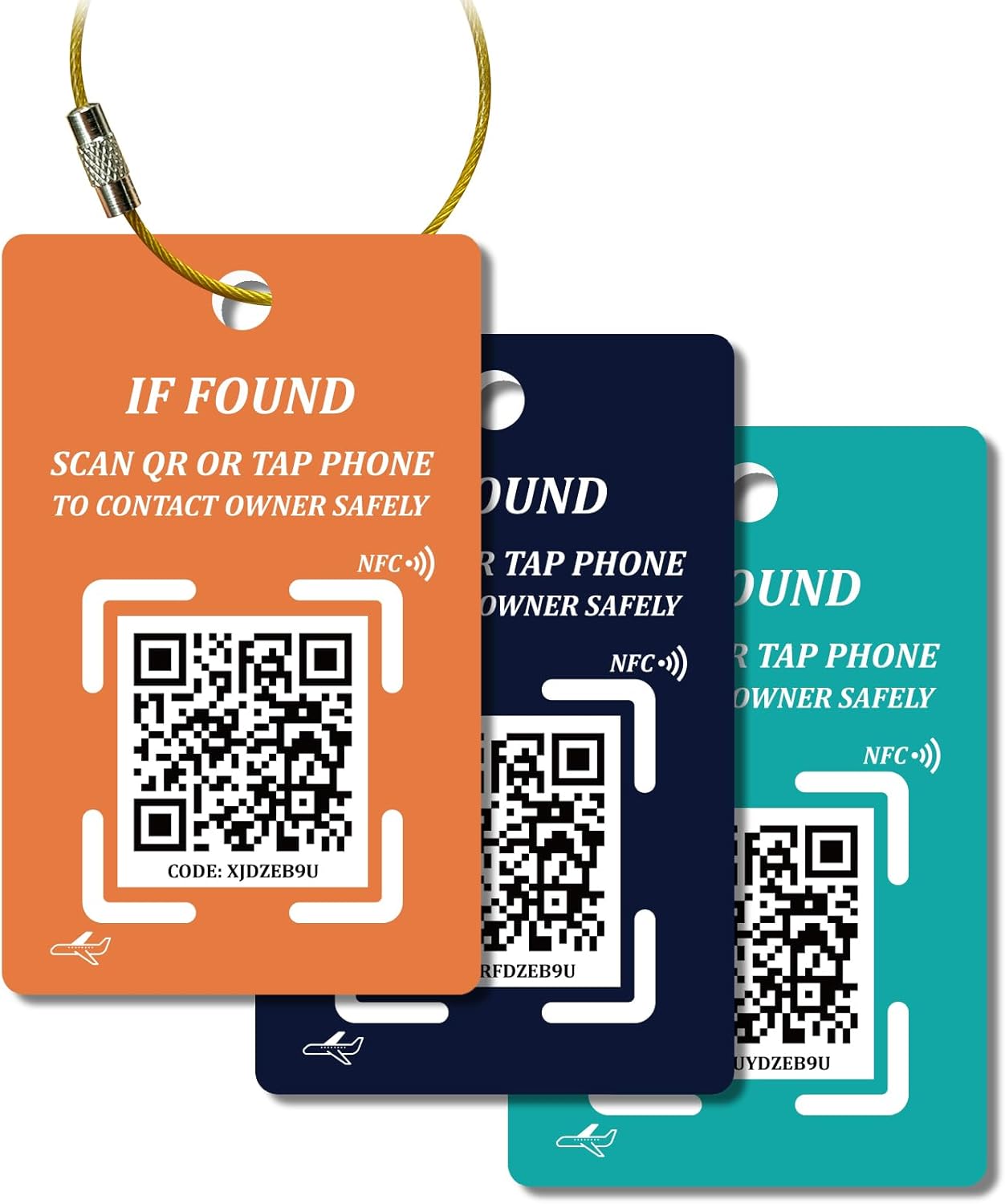 Smart NFC & QR Luggage Tag – Find My Bag Tracker – No App, No Subscription