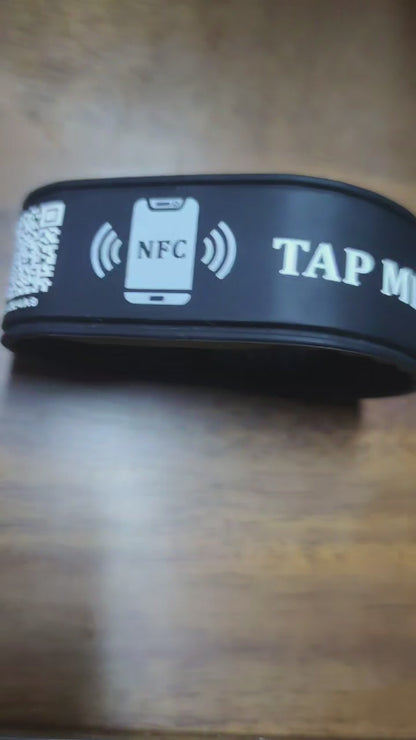 NFC Digital Business Card Wristband – Tap to Share – No App Required – Lifetime Analytics