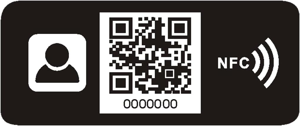 NFC Digital Business Card Phone Sticker – Tap to Share – Personalized Profile
