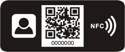 NFC Digital Business Card Phone Sticker – Tap to Share – Personalized Profile