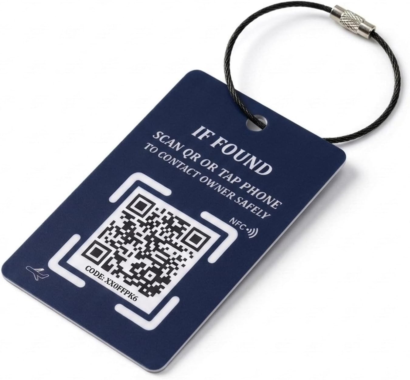 Smart NFC & QR Luggage Tag – Find My Bag Tracker – No App, No Subscription